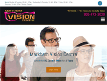 Tablet Screenshot of markhamvision.com
